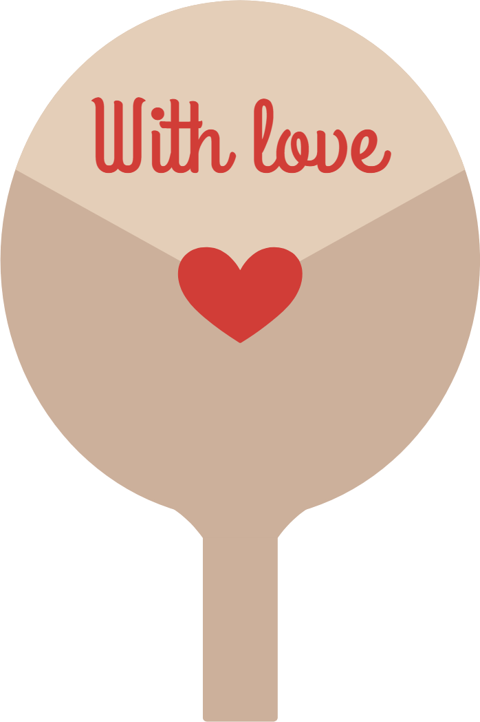 Custom Hand Fans Multiple Shapes Love