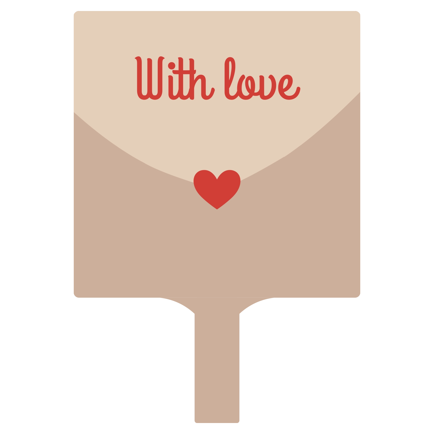 Custom Hand Fans Multiple Shapes Love