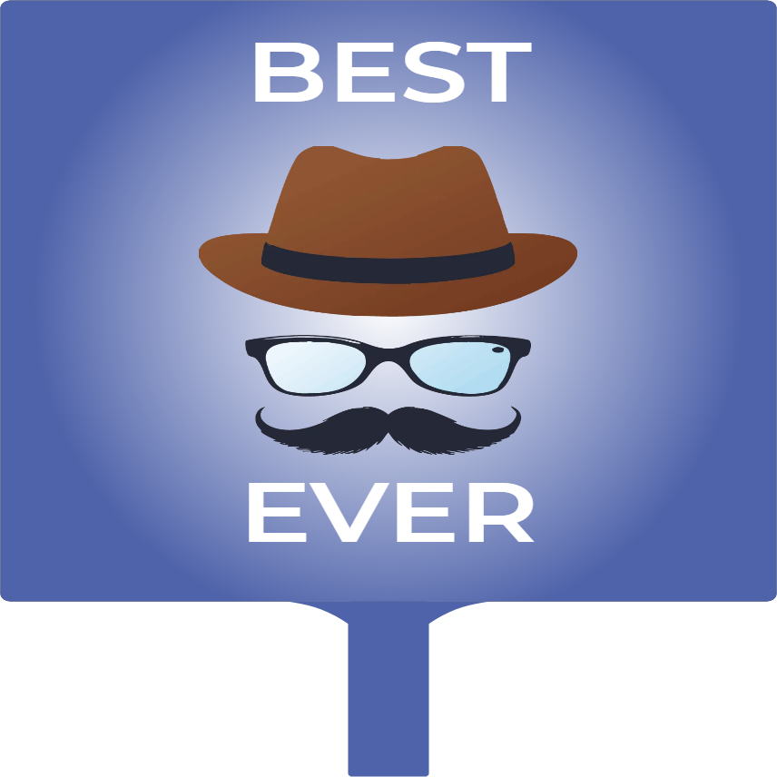 Custom Hand Fans Multiple Sizes Best Dad Ever