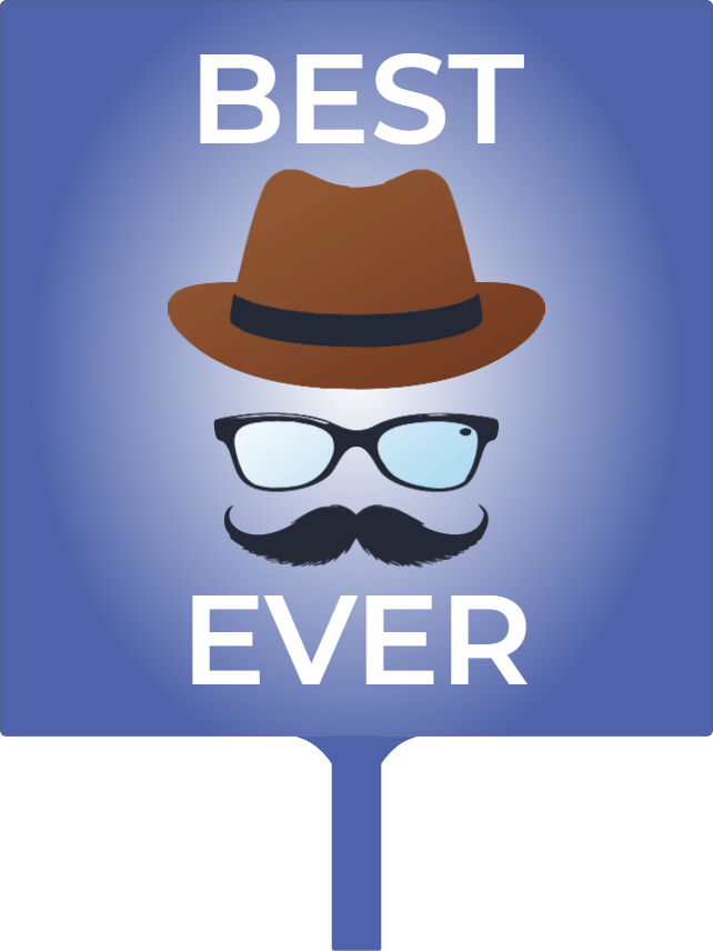 Custom Hand Fans Multiple Sizes Best Dad Ever