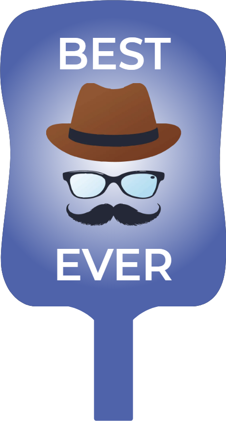 Custom Hand Fans Multiple Sizes Best Dad Ever