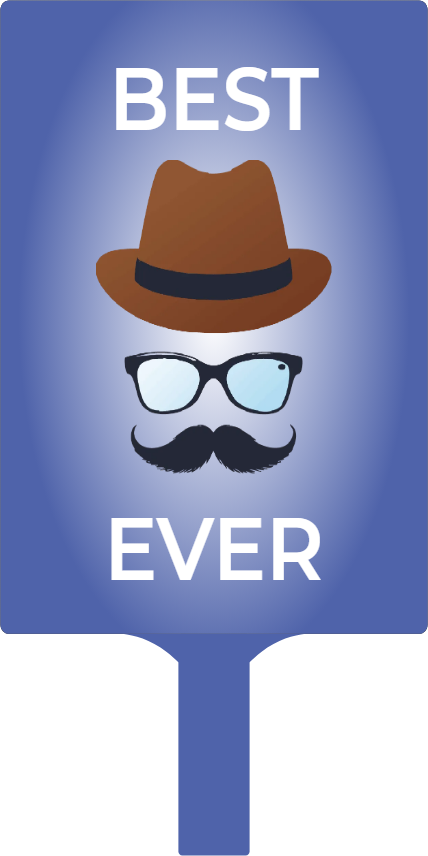 Custom Hand Fans Multiple Sizes Best Dad Ever