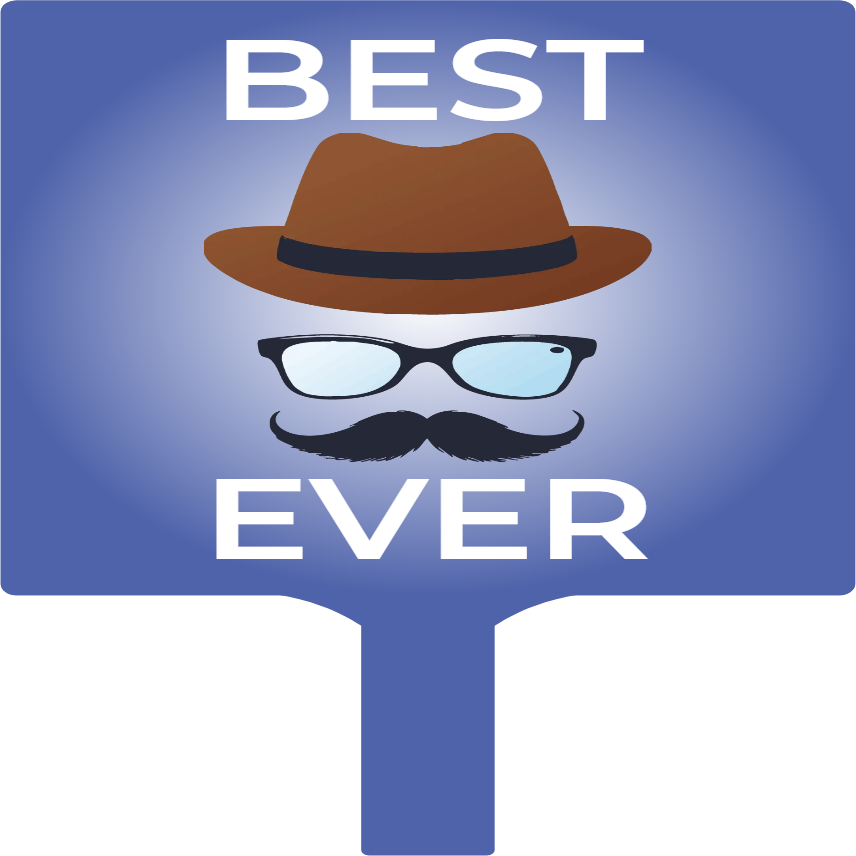 Custom Hand Fans Multiple Sizes Best Dad Ever