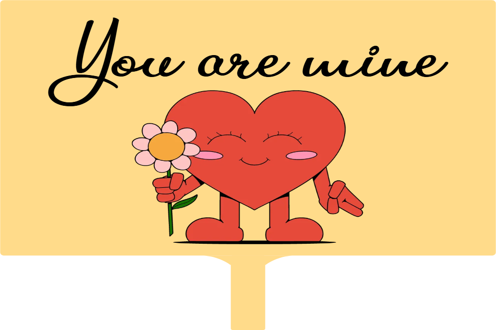 Custom Hand Fans Multiple Sizes You Are Mine