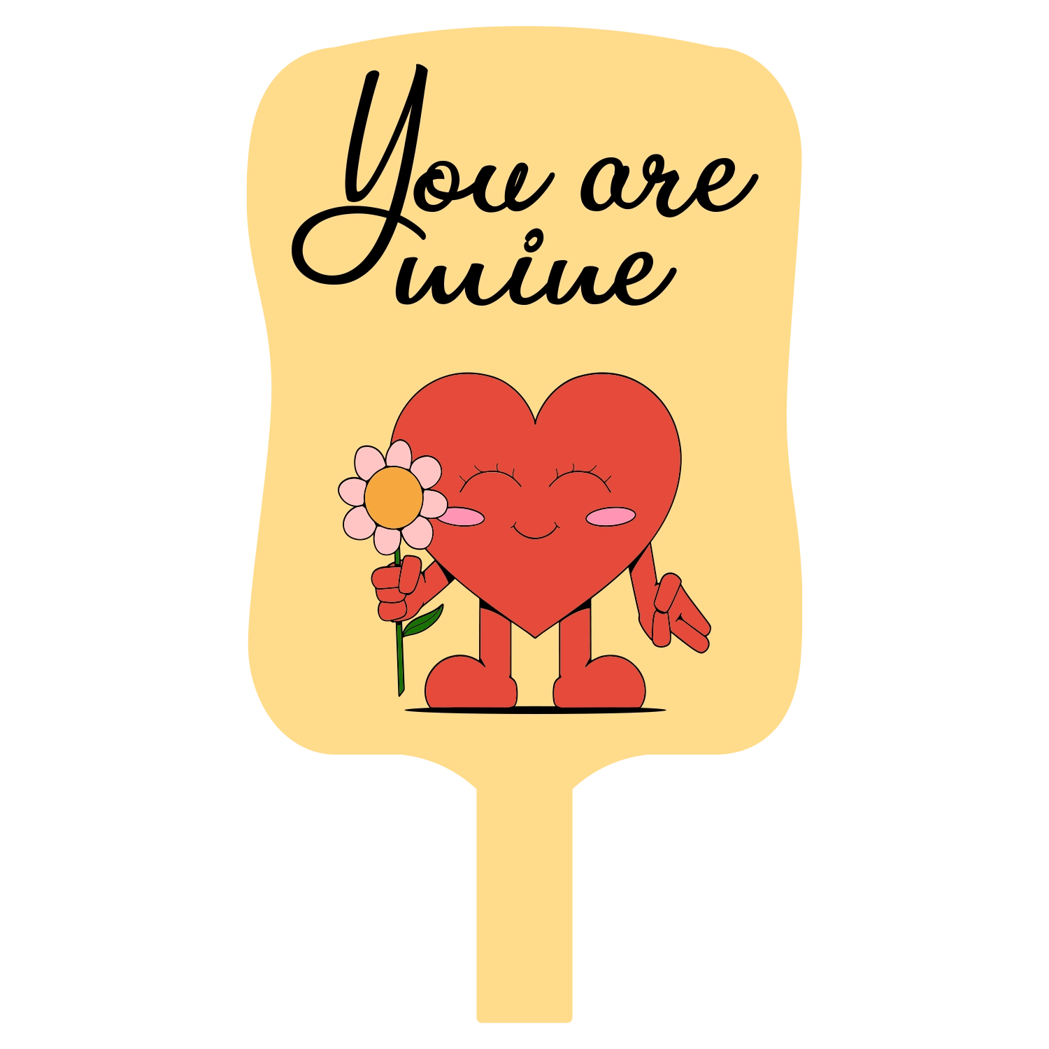 Custom Hand Fans Multiple Sizes You Are Mine