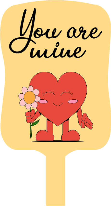 Custom Hand Fans Multiple Sizes You Are Mine