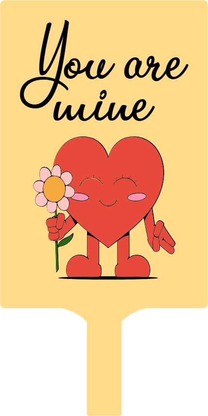 Custom Hand Fans Multiple Sizes You Are Mine