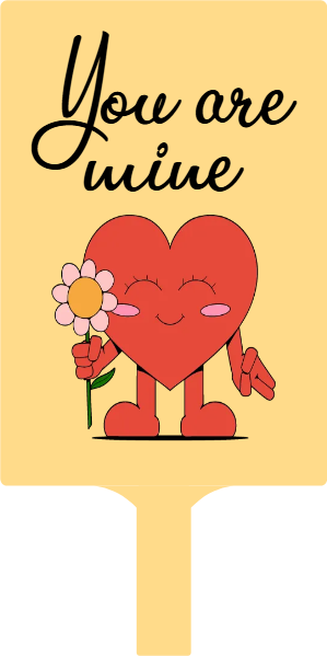 Custom Hand Fans Multiple Sizes You Are Mine