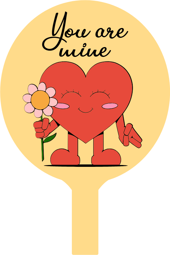 Custom Hand Fans Multiple Sizes You Are Mine