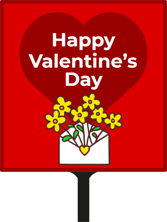 Custom Hand Fans Multiple Sizes Valentine Flowers