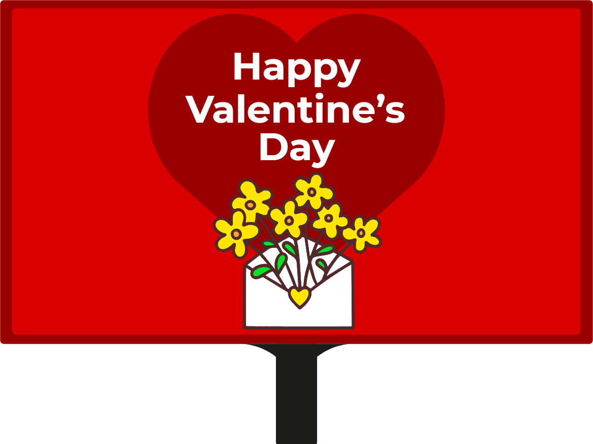 Custom Hand Fans Multiple Sizes Valentine Flowers