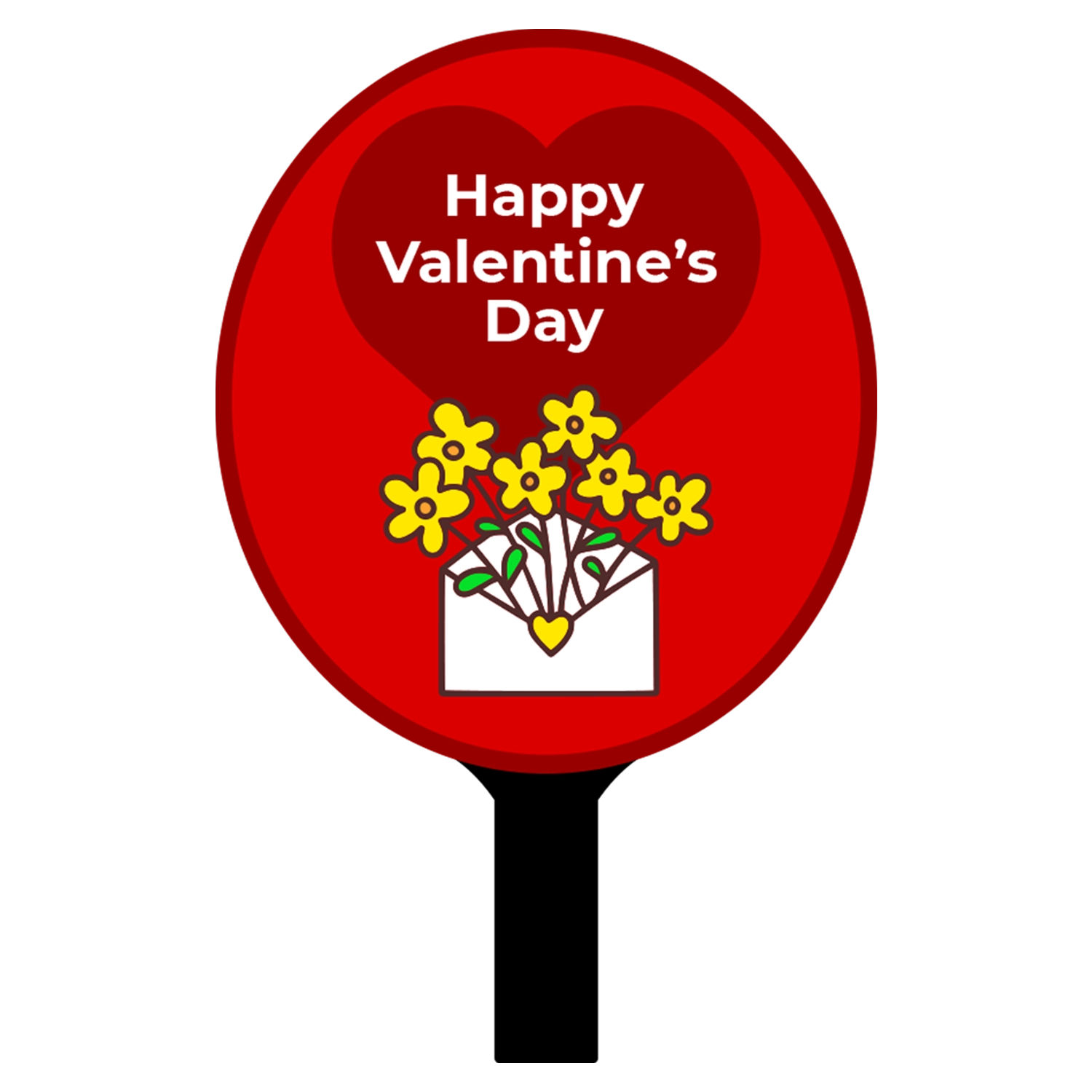 Custom Hand Fans Multiple Sizes Valentine Flowers