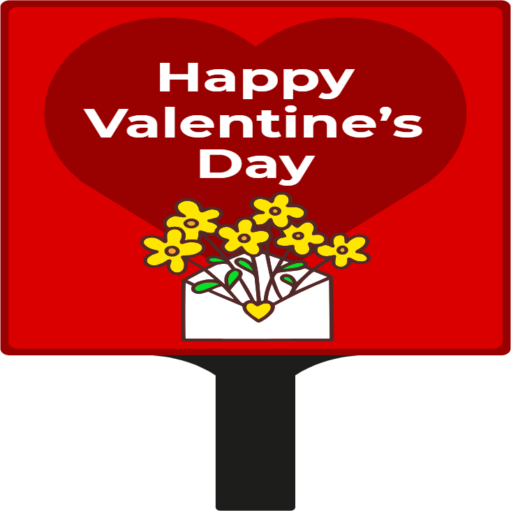 Custom Hand Fans Multiple Sizes Valentine Flowers