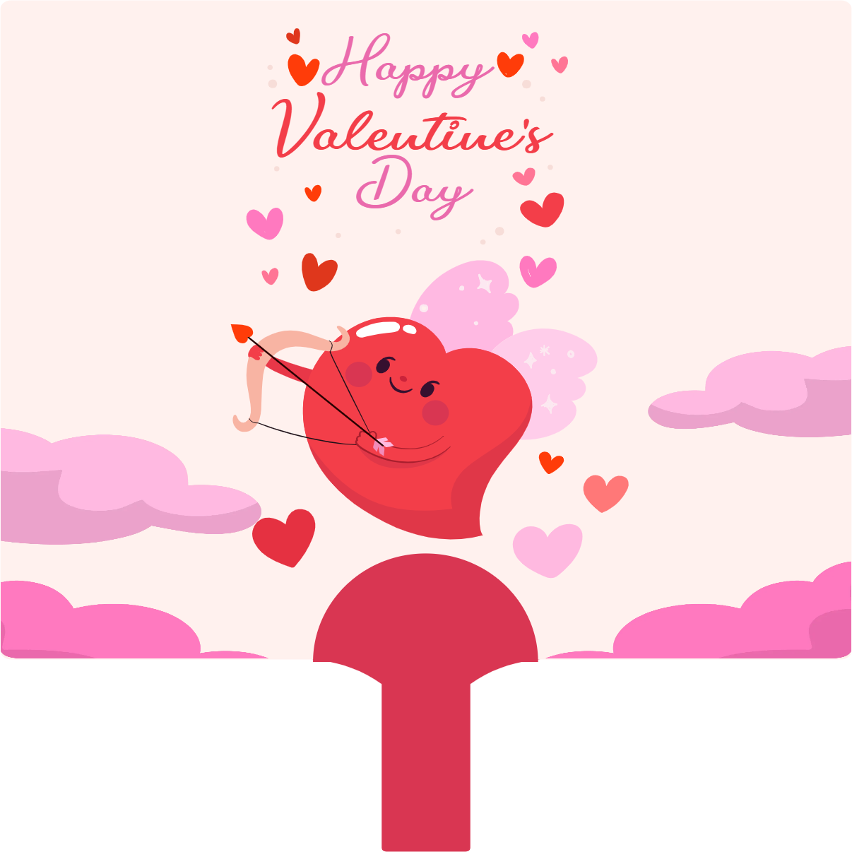 Custom Hand Fans Multiple Sizes Love heart