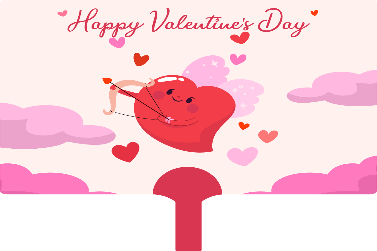 Custom Hand Fans Multiple Sizes Love heart