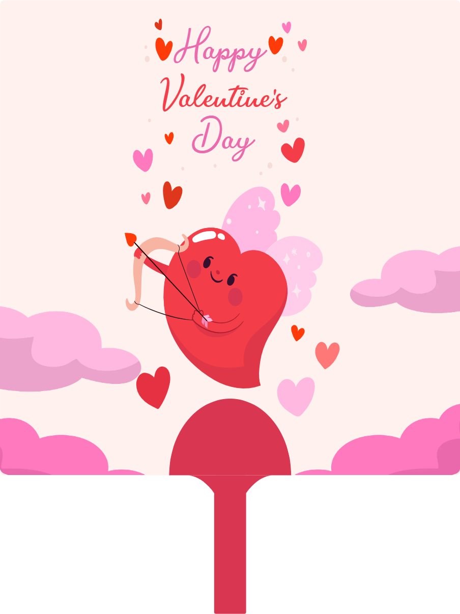 Custom Hand Fans Multiple Sizes Love heart