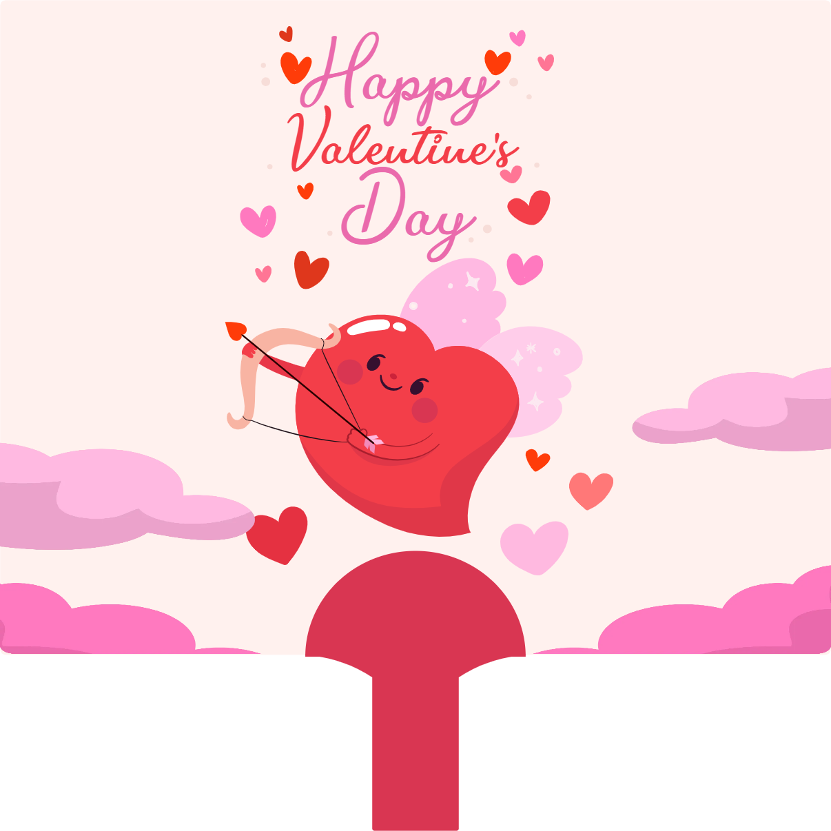 Custom Hand Fans Multiple Sizes Love heart