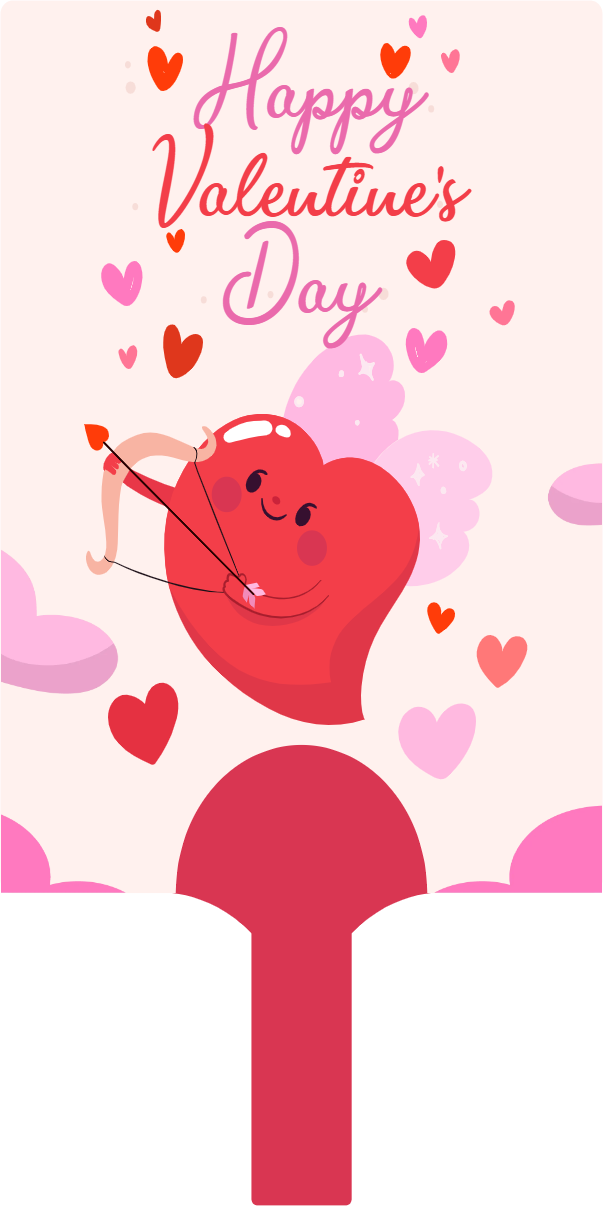 Custom Hand Fans Multiple Sizes Love heart