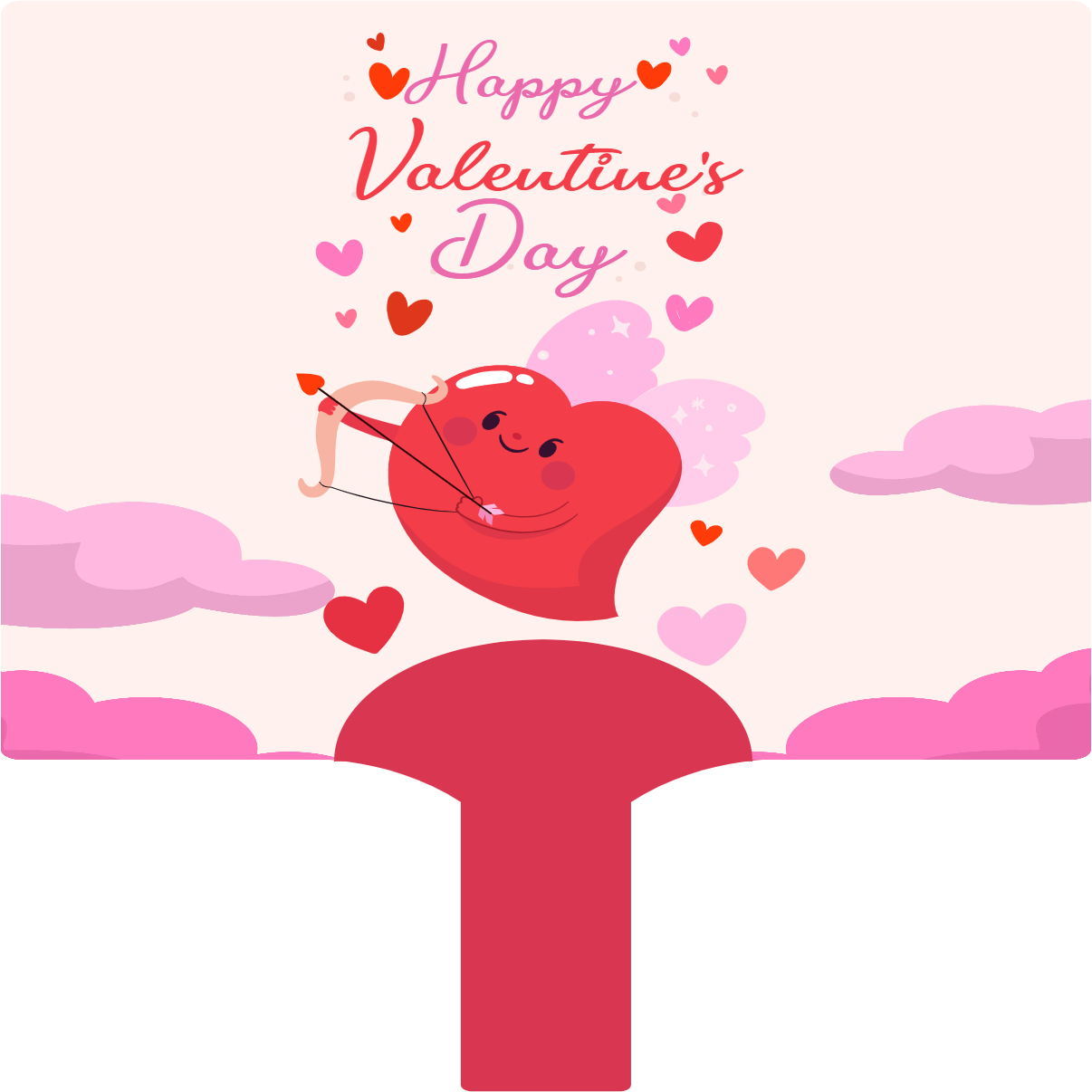 Custom Hand Fans Multiple Sizes Love heart