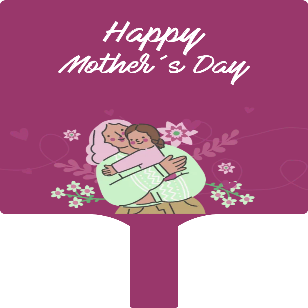 Custom Hand Fans Multiple Sizes Happy Mother's Day
