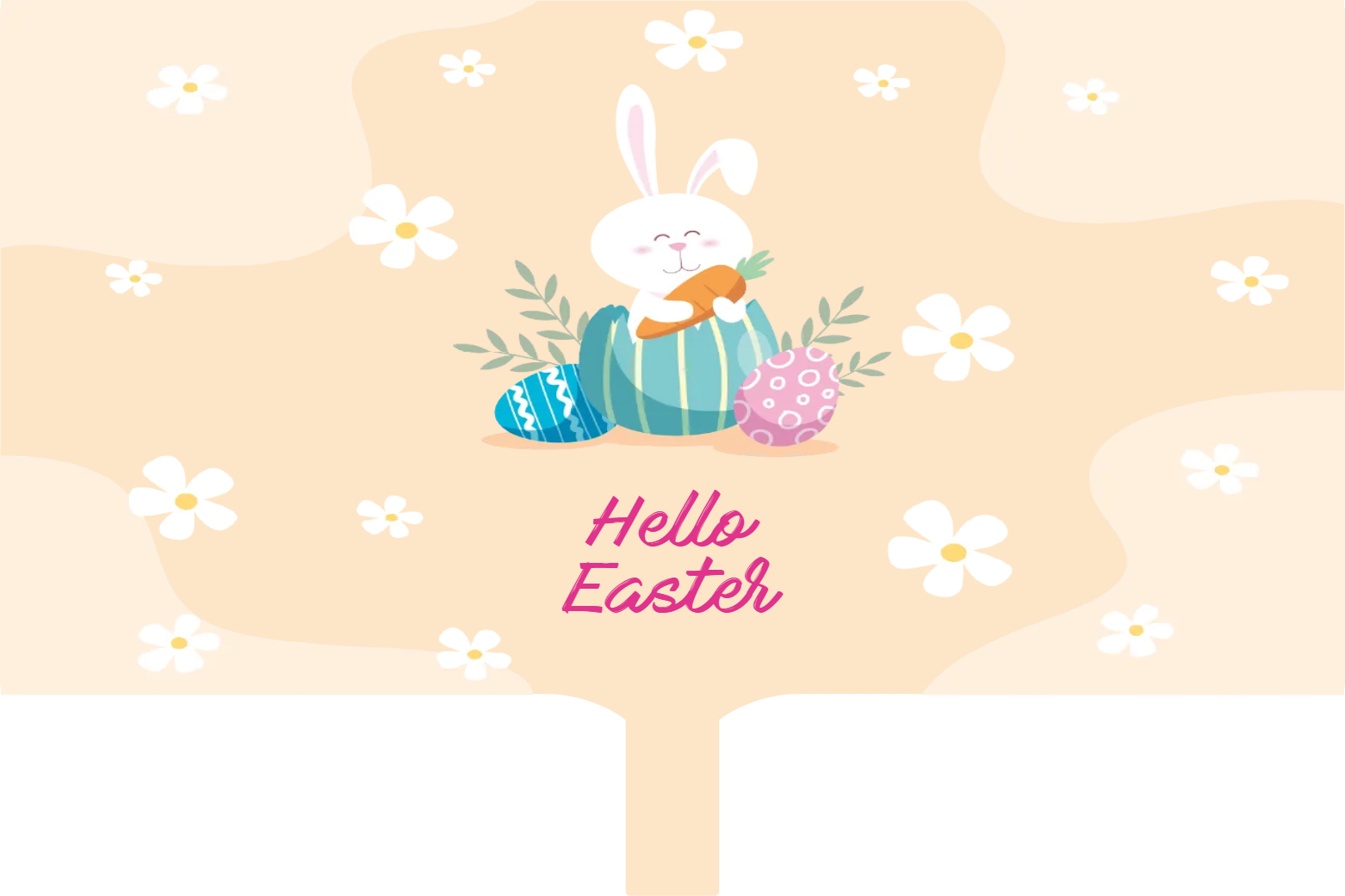 Custom Hand Fans Multiple Sizes Hello Easter