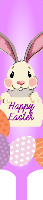 Custom Hand Fans Multiple Sizes Easter Purple