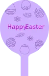 Custom Hand Fans Multiple Sizes Easter Purple