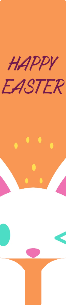 Custom Hand Fans Multiple Sizes Orange Easter