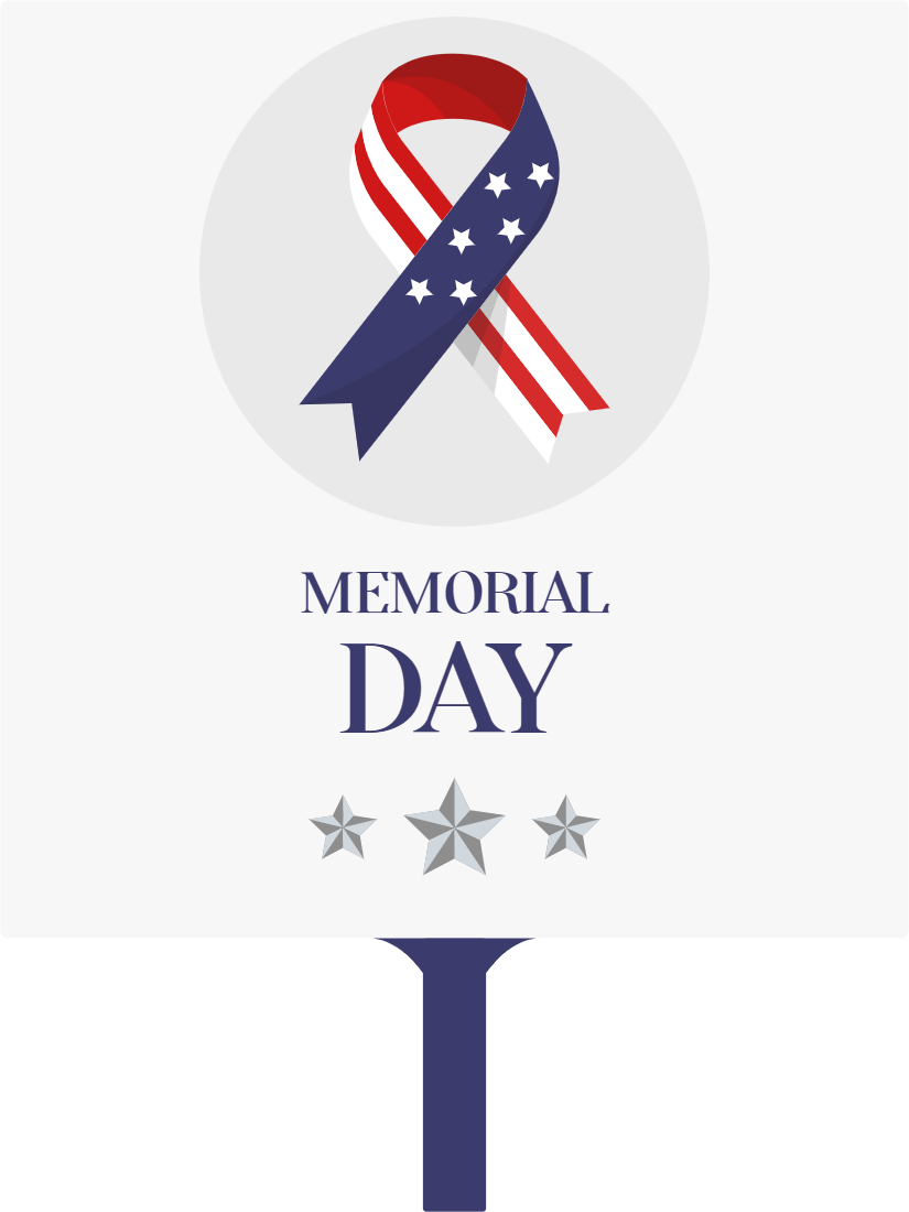 Custom Hand Fans Multiple Sizes Memorial Day Freedom