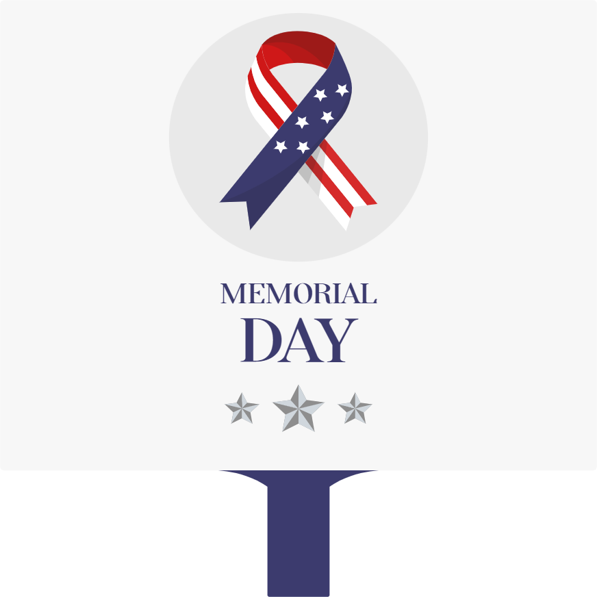 Custom Hand Fans Multiple Sizes Memorial Day Freedom