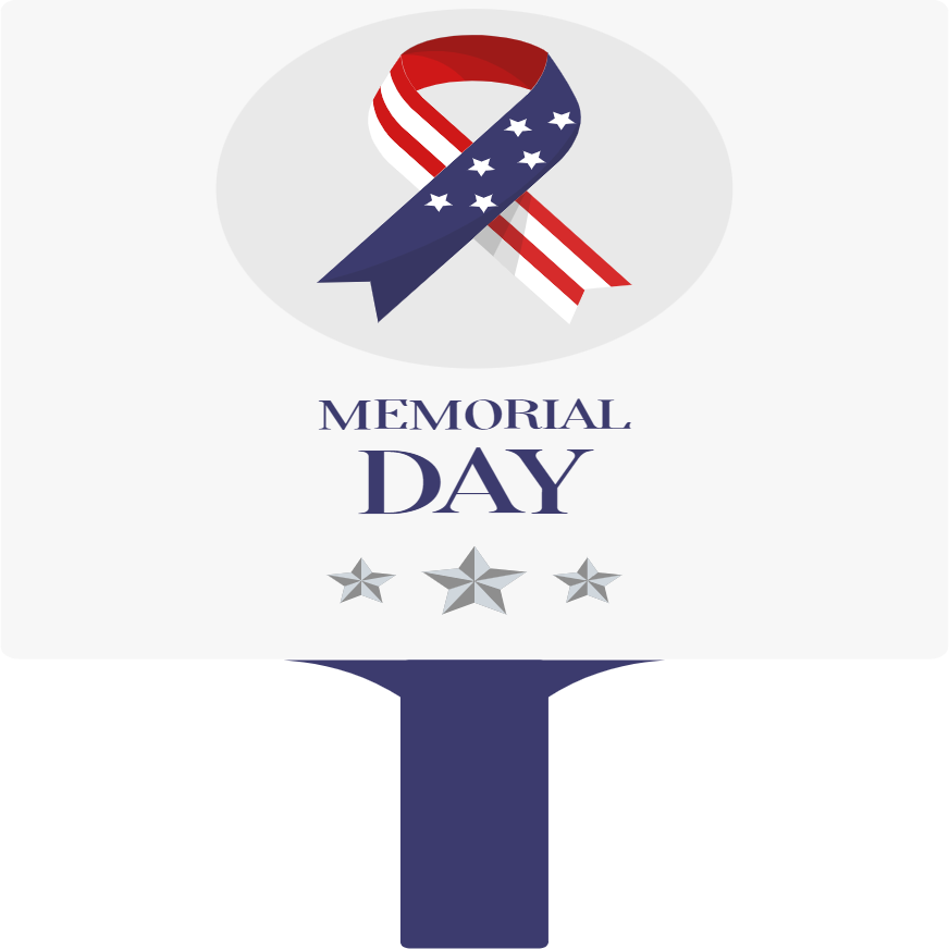 Custom Hand Fans Multiple Sizes Memorial Day Freedom