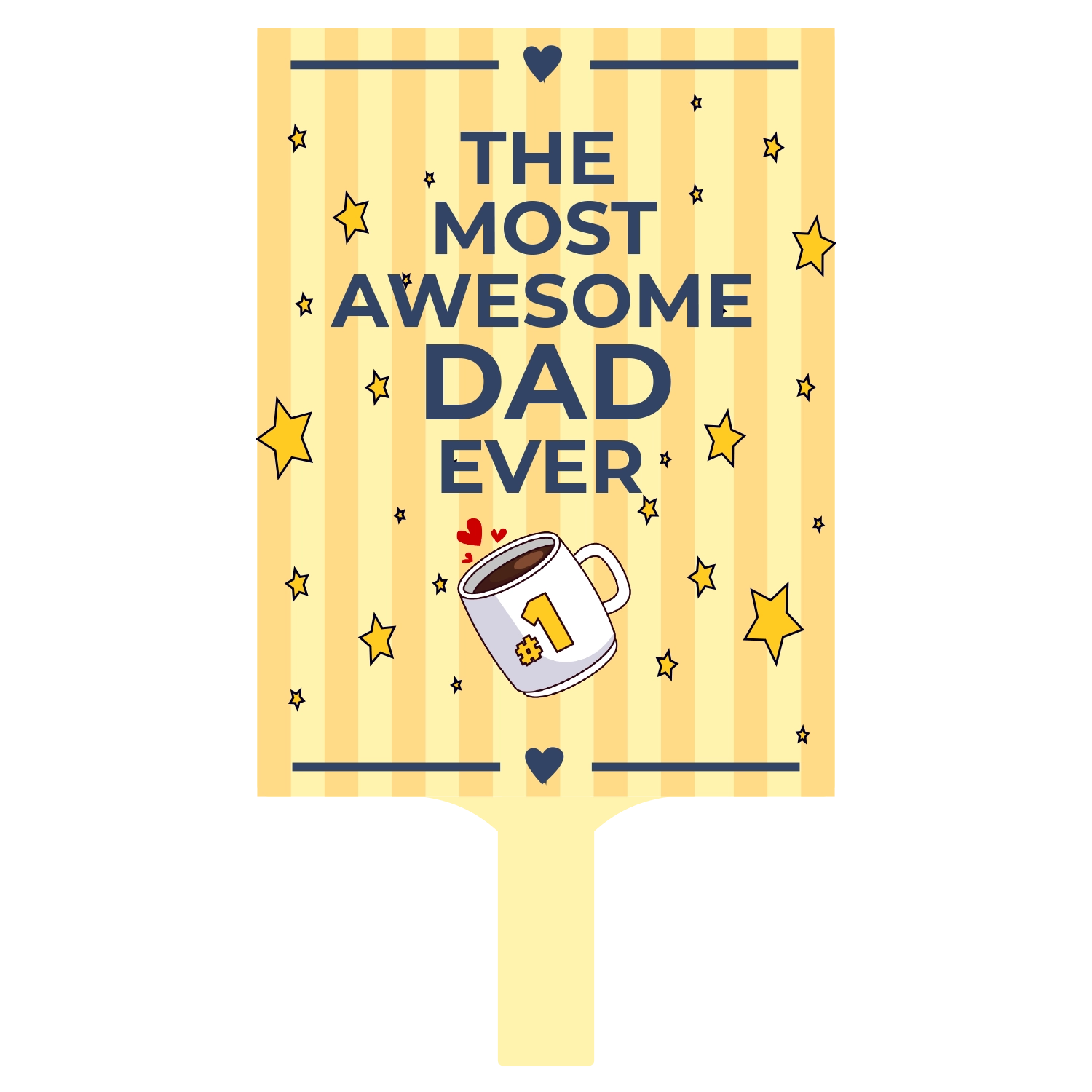 Custom Hand Fans The Most Awesome Dad