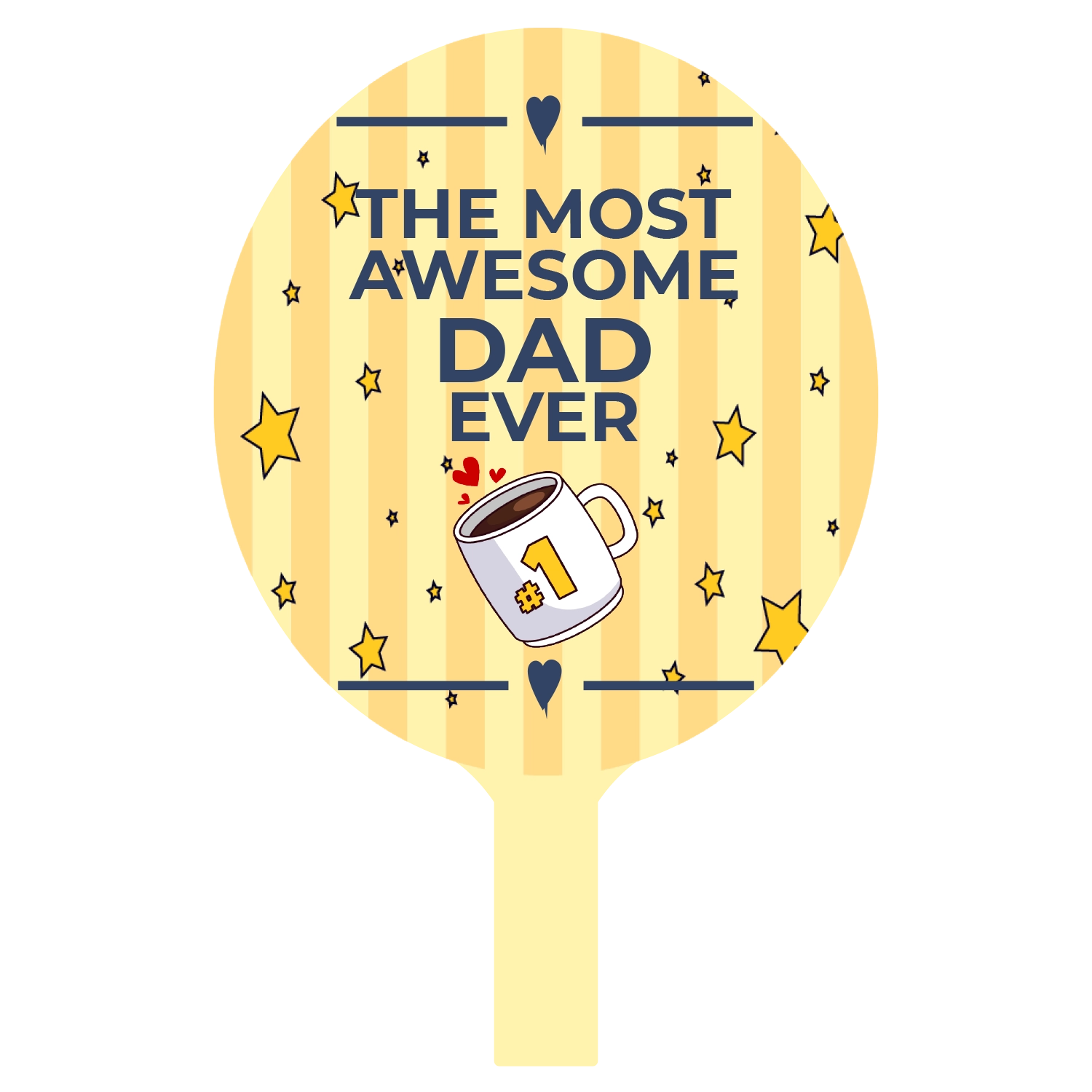 Custom Hand Fans The Most Awesome Dad