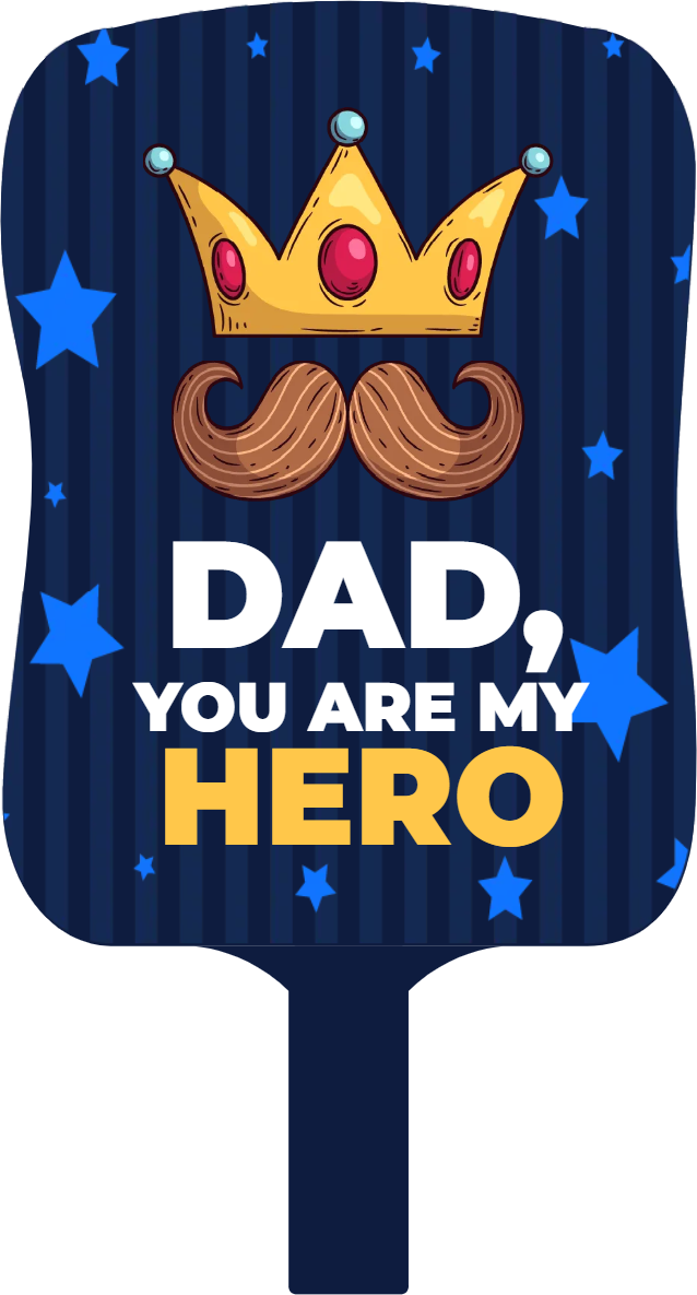 Custom Hand Fans Multiple Sizes You Are My Hero