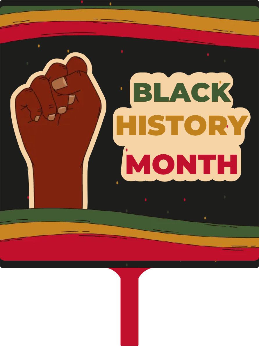 Custom Hand Fans Multiple Sizes Black History Month