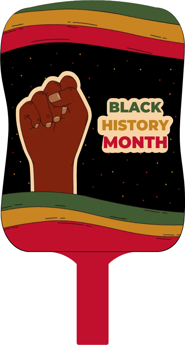 Custom Hand Fans Multiple Sizes Black History Month