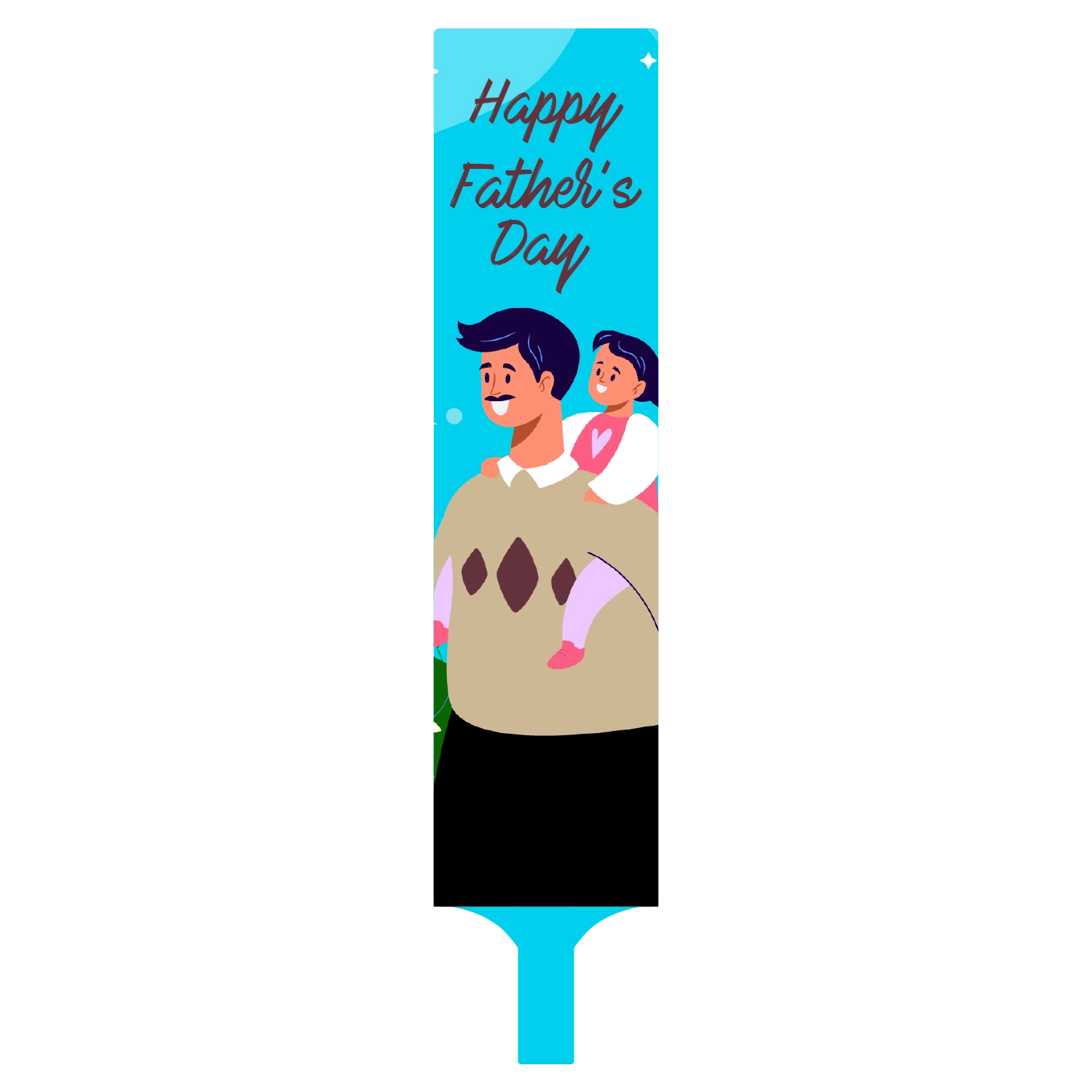 Custom Hand Fans Multiple Sizes Happy Father's Day