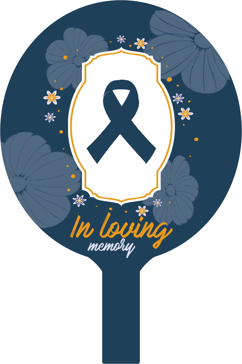 Custom Hand Fans Multiple Sizes In Loving Memories