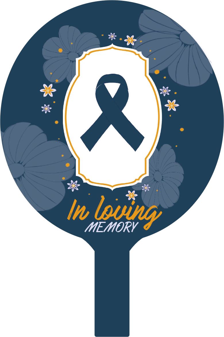 Custom Hand Fans Multiple Sizes In Loving Memories