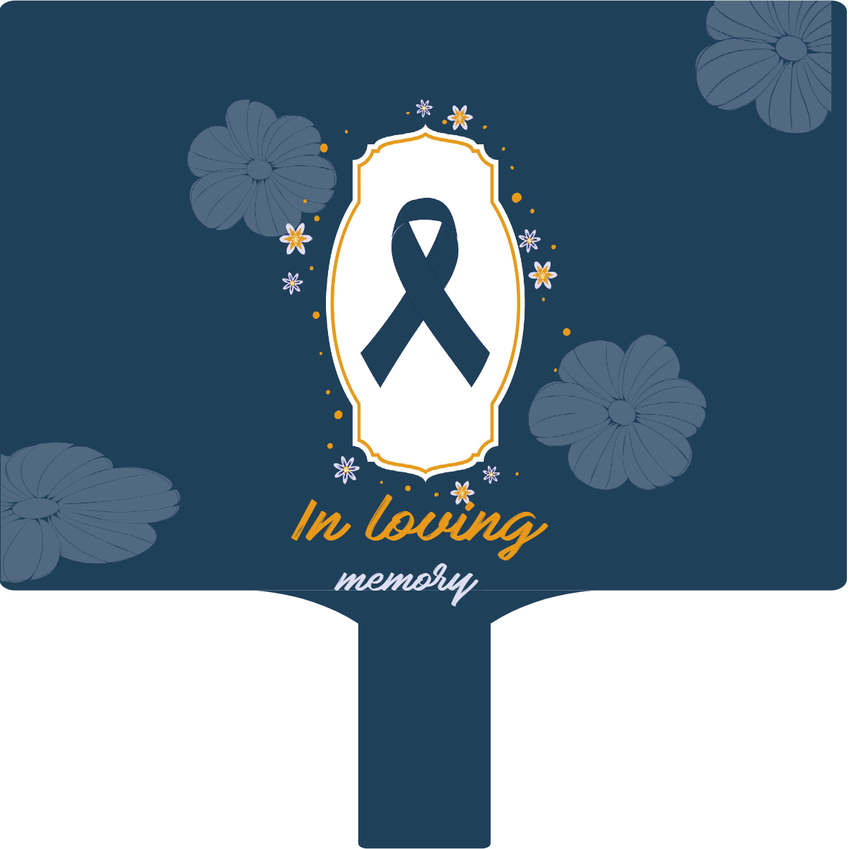 Custom Hand Fans Multiple Sizes In Loving Memories