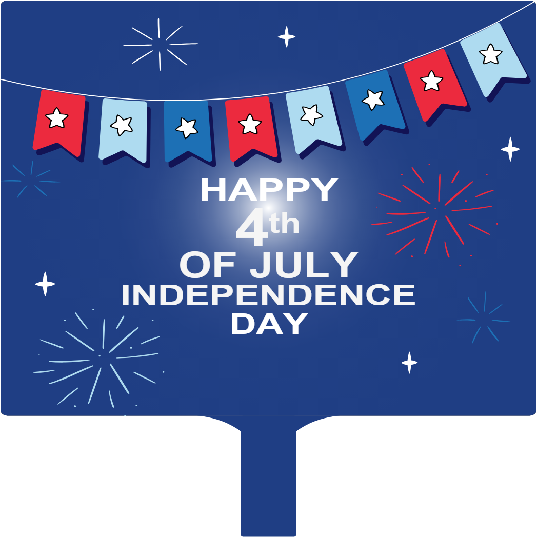 Custom Hand Fans Multiple Sizes Fourth of July