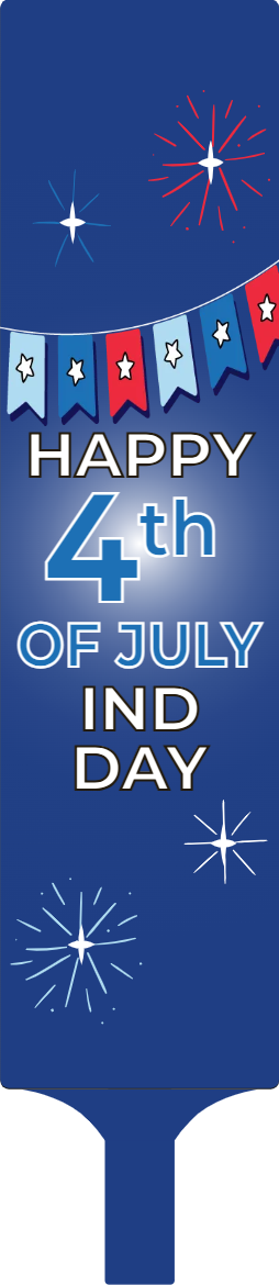 Custom Hand Fans Multiple Sizes Fourth of July