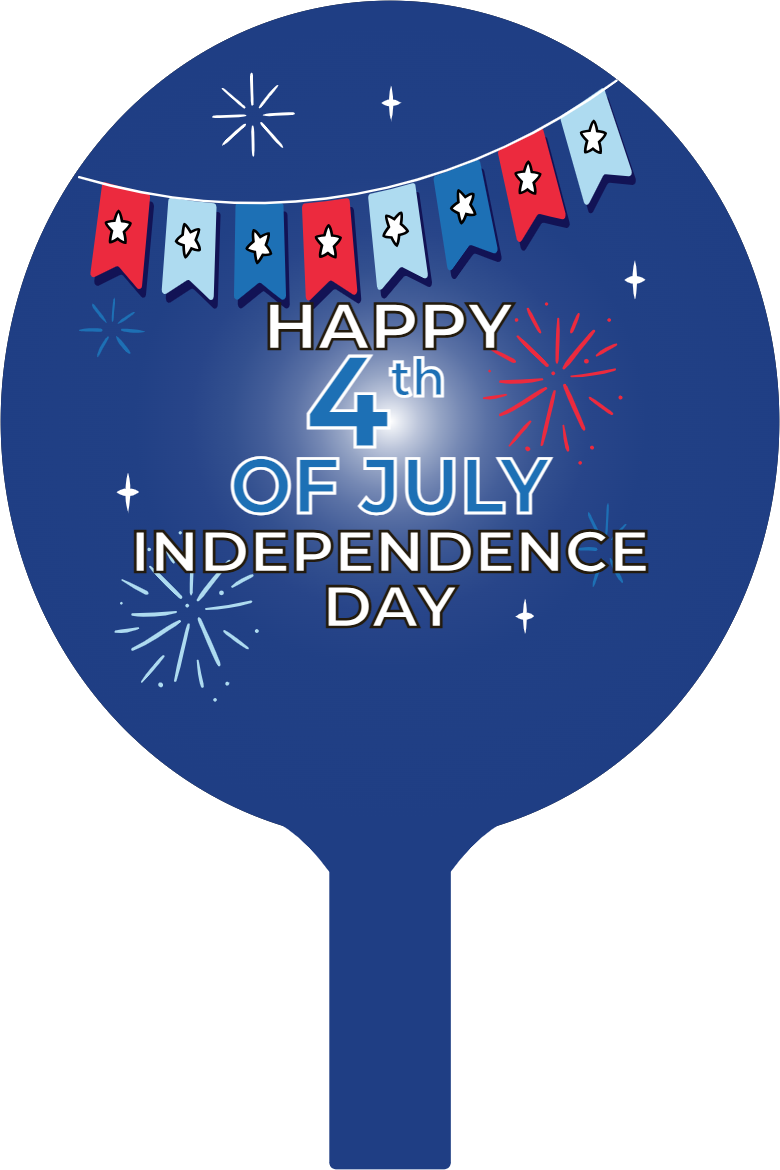 Custom Hand Fans Multiple Sizes Fourth of July