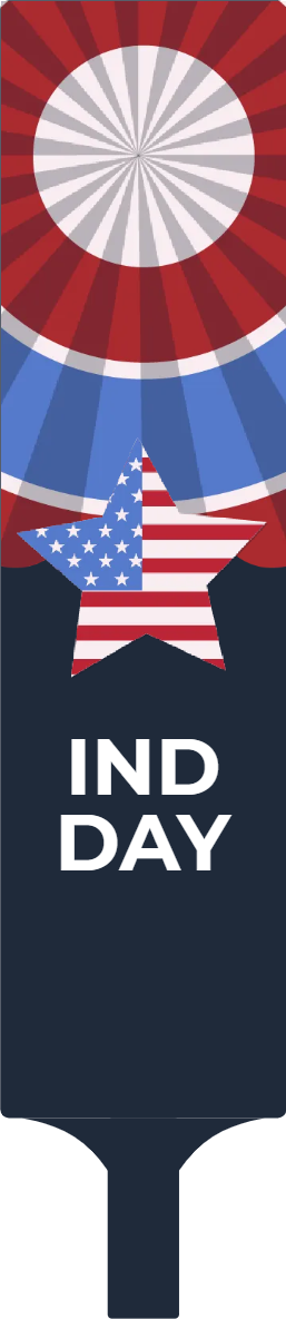 Custom Hand Fans Multiple Sizes Independence Day