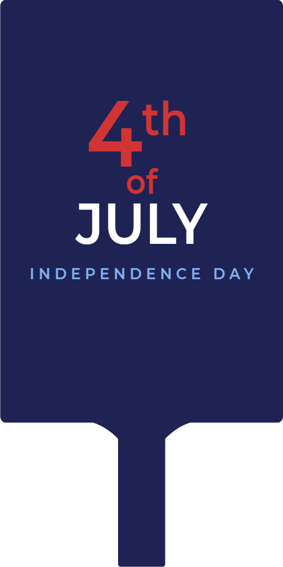 Custom Hand Fans Multiple Sizes Freedom Day