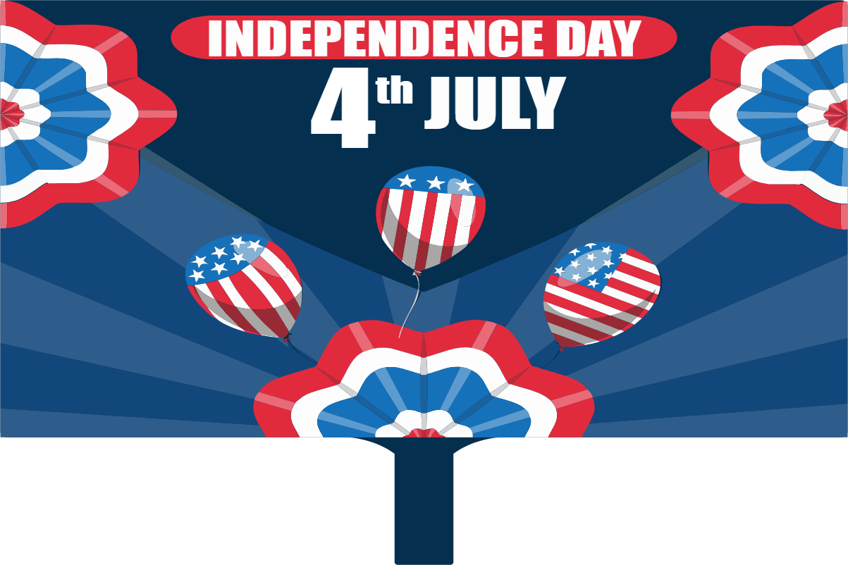 Custom Hand Fans Multiple Sizes Fourth of July U.S. Federal Holiday