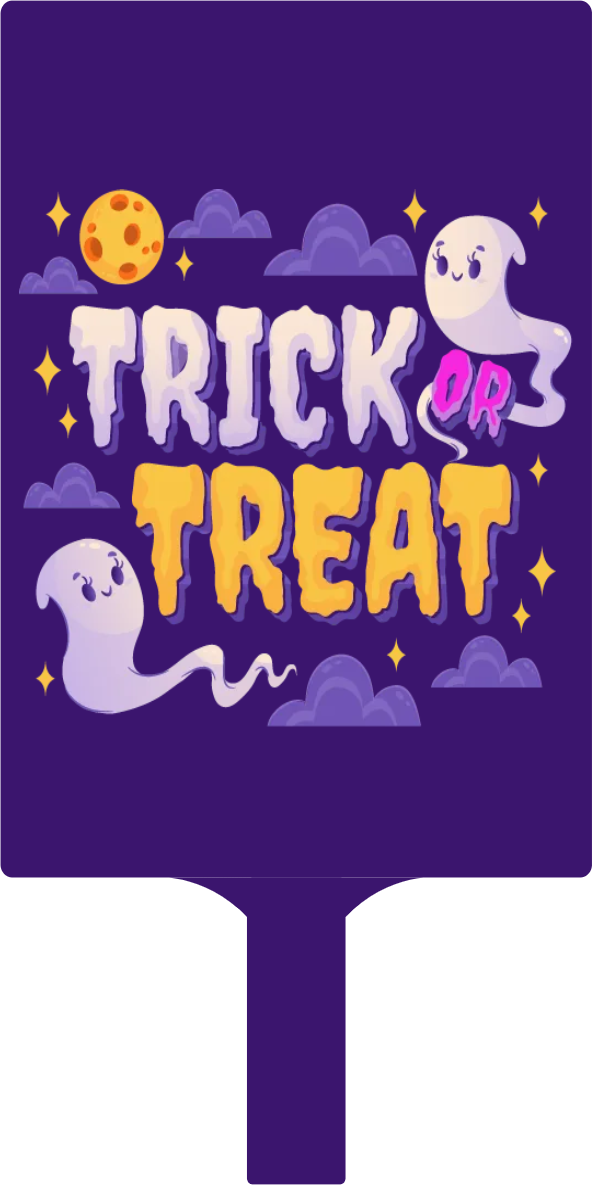 Custom Hand Fans Multiple Sizes Trick or Treat