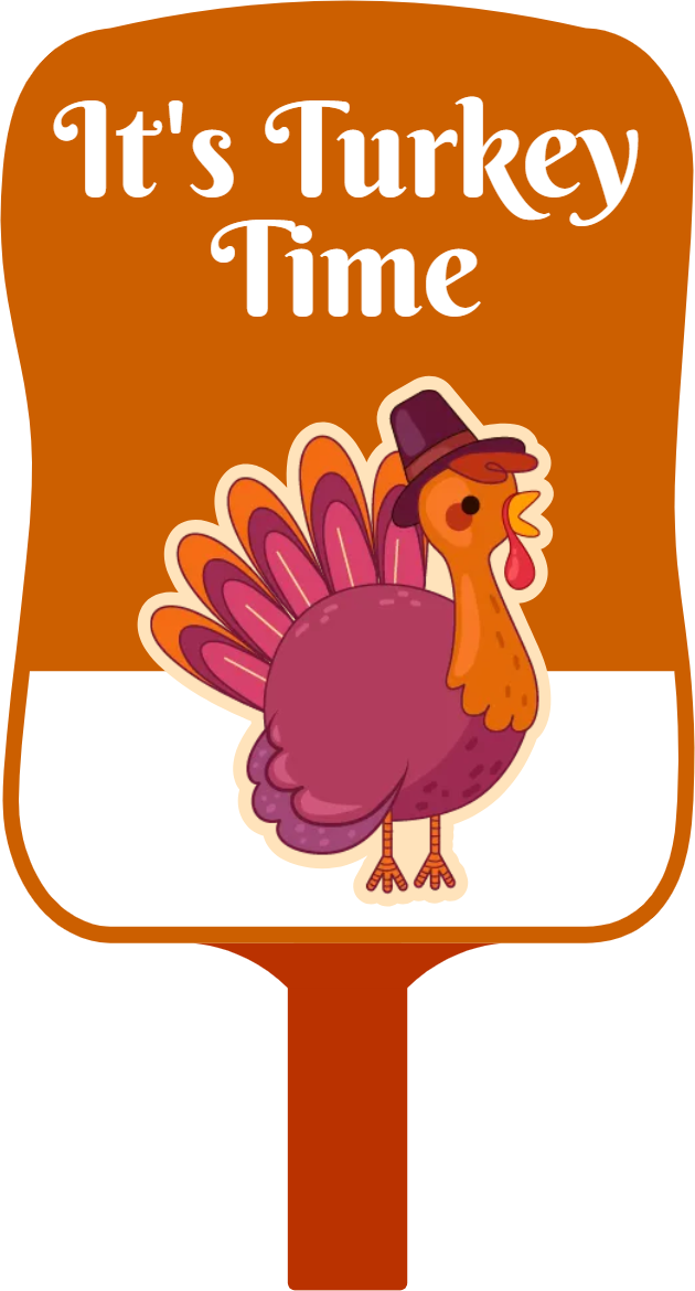 Custom Hand Fans Multiple Sizes Thanksgiving 2