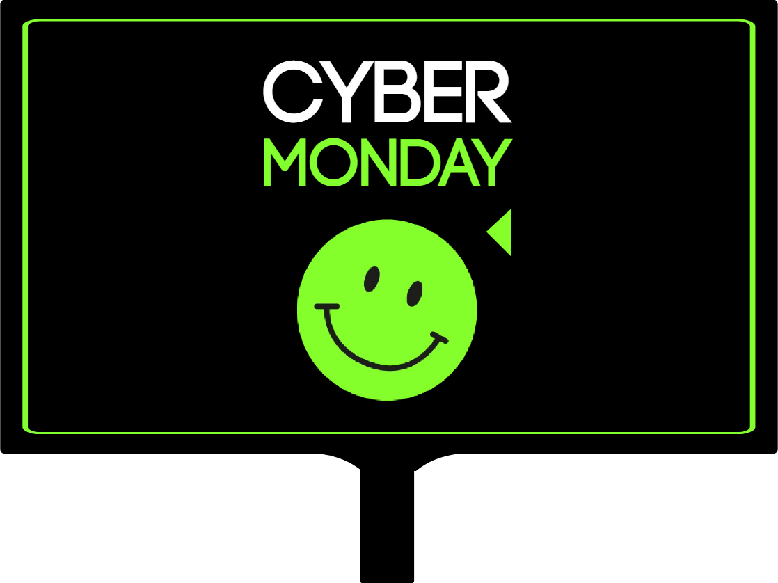 Custom Hand Fans Multiple Sizes Cyber Smile