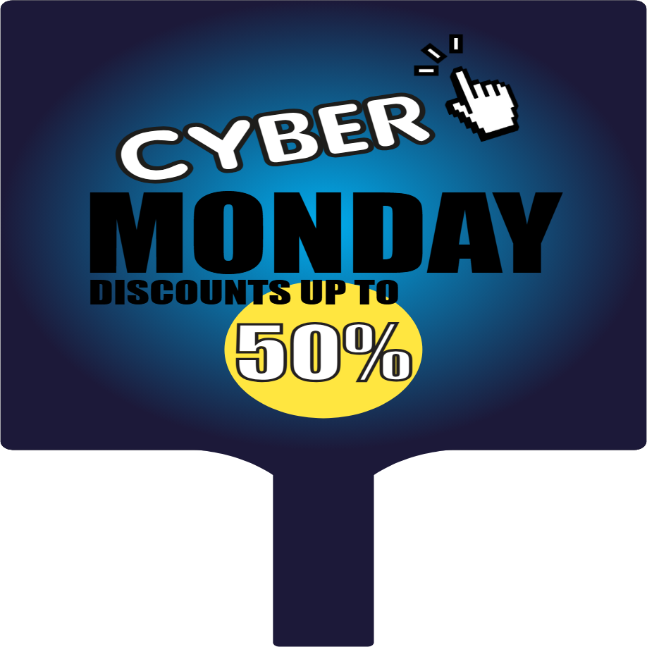 Custom Hand Fans Multiple Sizes Cyber Monday